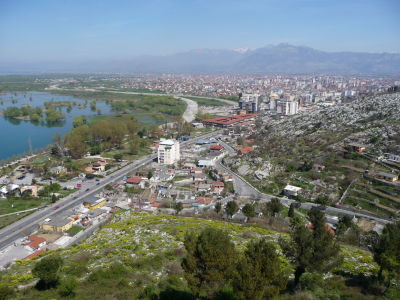 Výhľad z pevnosti na Skadar