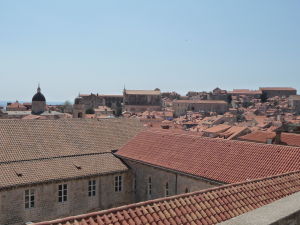 Pohľad na Dubrovník z hradieb mesta