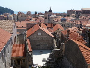 Pohľad na Dubrovník z hradieb mesta