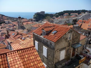 Pohľad na Dubrovník z hradieb mesta