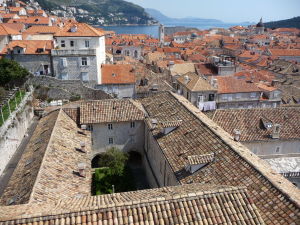 Pohľad na Dubrovník z hradieb mesta