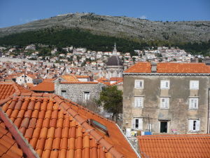 Pohľad na Dubrovník z hradieb mesta