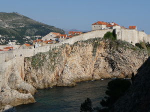 Pohľad na Dubrovník z pevnosti Lovrijenac