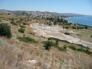 Pohľad na mesto Amathus z jeho akropoly