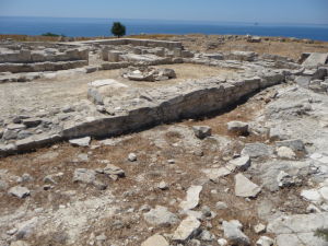 Ruiny akropoly starovekého mesta Amathus