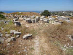 Pohľad z akropoly starovekého mesta Amathus
