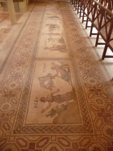 Dom Dionýza - Mozaika s motívom Dionýza, Akmé a Ikara