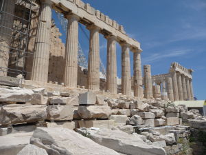 Partenón - Dórske stĺporadie