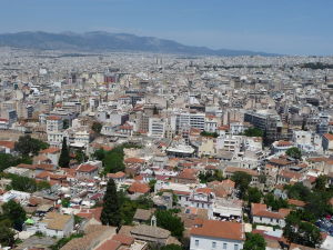 Výhľad na Atény z Akropoly