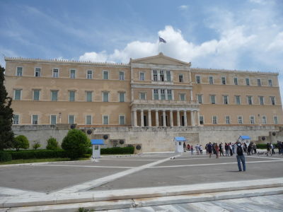 Starý kráľovský palác v Aténach, dnes grécky parlament