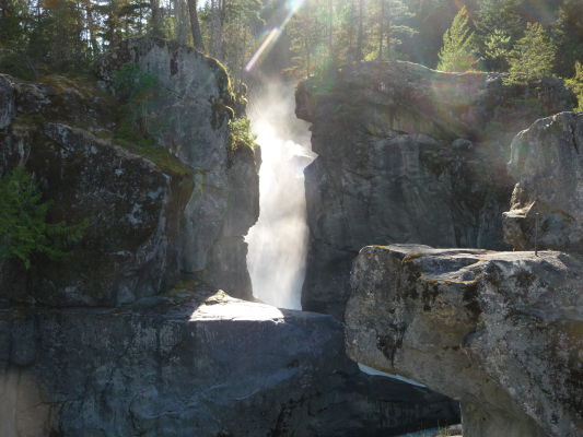 Provinčný park Nairn Falls v Britskej Kolumbii