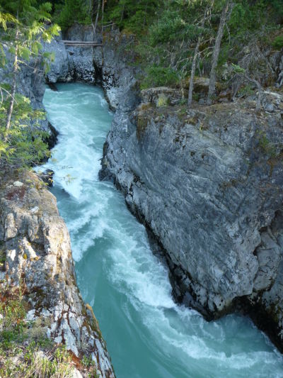 Provinčný park Nairn Falls v Britskej Kolumbii