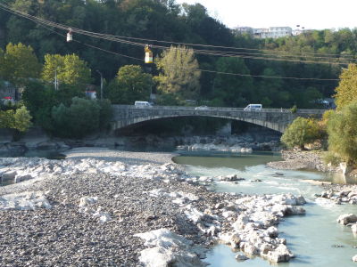 Lanovka medzi centrom Kutaisi a parkom Besika Gabašviliho