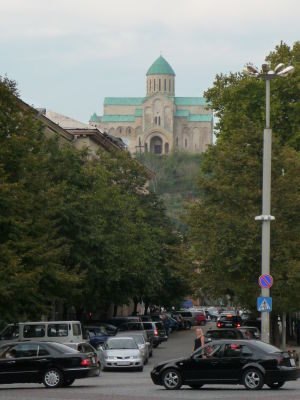 Katedrála Bagrati nad Kutaisi