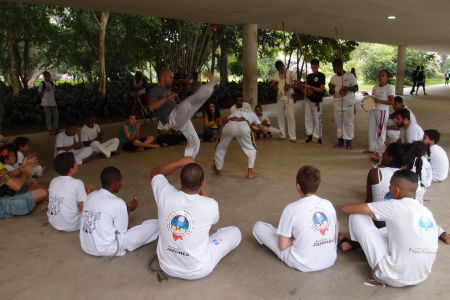 Capoeira v parku Ibirapuera
