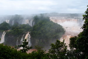 Vodopády Iguazú z brazílskej strany
