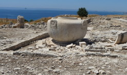 Vodná nádrž na akropoli v Amathuse