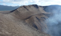 Sopka Mt. Yasur na ostrove Tanna