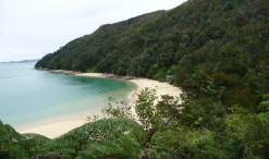 Pláž v národnom parku Abela Tasmana