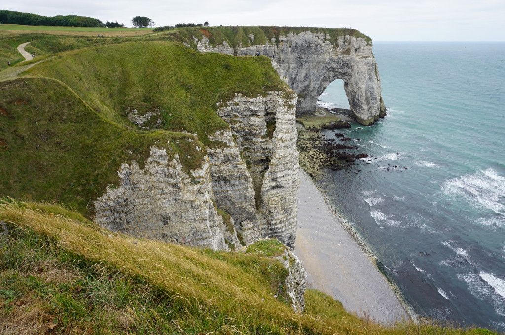 Útesy Étretat v Normandii